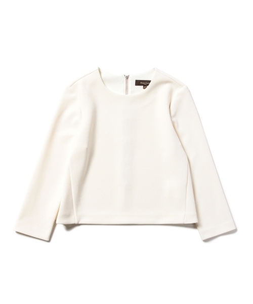 Demi-Luxe BEAMS（デミルクス ビームス）の「Demi-Luxe BEAMS / ボンディング クロップド ブラウス（シャツ/ブラウス・レディース・オフホワイト/ブラック・36/38）」の13枚目の写真