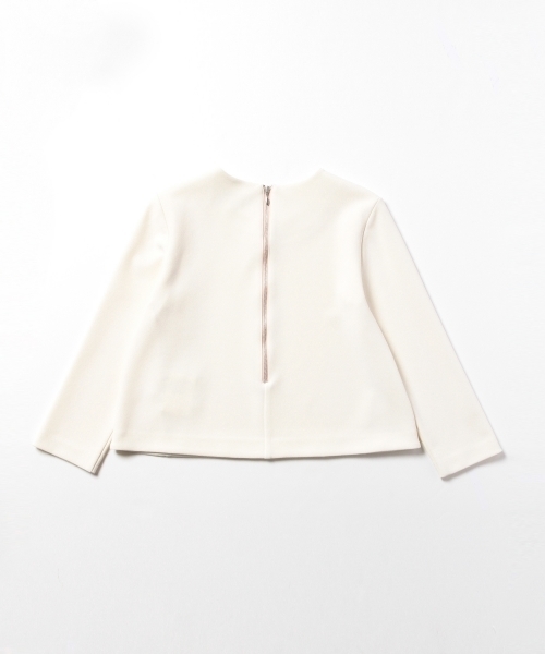 Demi-Luxe BEAMS（デミルクス ビームス）の「Demi-Luxe BEAMS / ボンディング クロップド ブラウス（シャツ/ブラウス・レディース・オフホワイト/ブラック・36/38）」の20枚目の写真