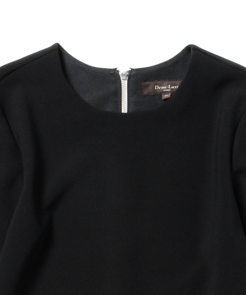 Demi-Luxe BEAMS（デミルクス ビームス）の「Demi-Luxe BEAMS / ボンディング クロップド ブラウス（シャツ/ブラウス・レディース・オフホワイト/ブラック・36/38）」の21枚目の写真