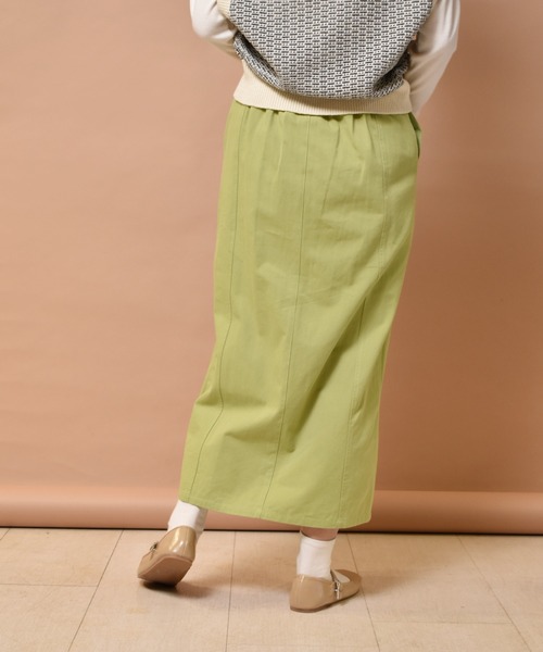 RETRO GIRL（レトロガール）の「スリットナローSK（スカート・レディース・オフホワイト/ケミカルウォッシュ/ブラック/ライトグリーン/オレンジ・FREE）」の20枚目の写真