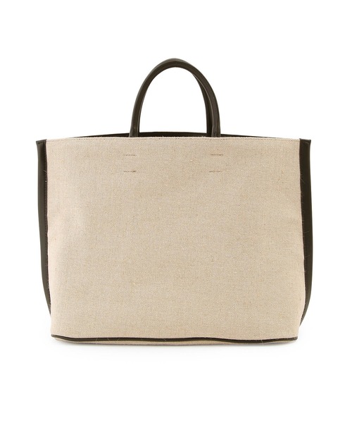 ADAM ET ROPE'(アダムエロペ)の「【A4対応】フェイクレザーコンビトートバッグ(トートバッグ・レディース・ベージュ/ブラック系その他/ブルー系その他4・FREE)」の10枚目の写真