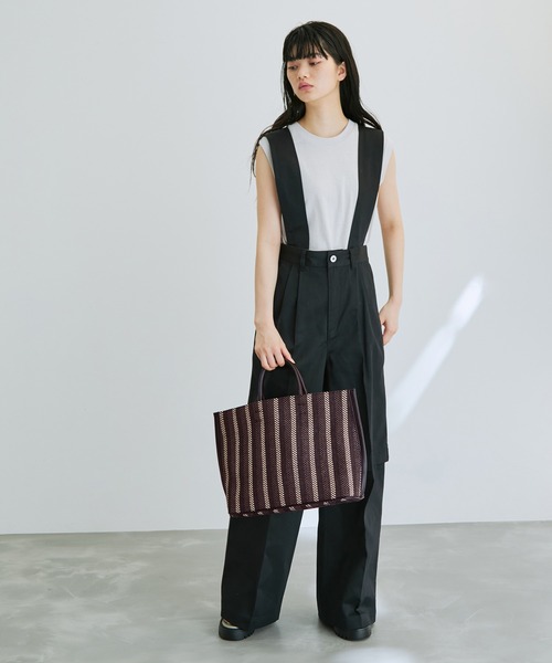 ADAM ET ROPE'(アダムエロペ)の「【A4対応】フェイクレザーコンビトートバッグ(トートバッグ・レディース・ベージュ/ブラック系その他/ブルー系その他4・FREE)」の19枚目の写真