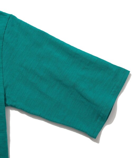 SHOO・LA・RUE（シューラルー）の「◆【100-130cm】スラブ天竺ステッチ刺繍ワイド袖Tシャツ（Tシャツ/カットソー・キッズ・ライトグリーン/レモンイエロー・10/11/12/13）」の6枚目の写真