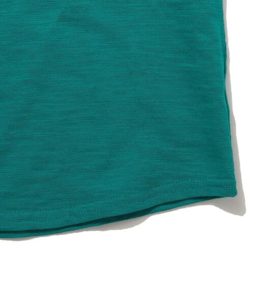 SHOO・LA・RUE（シューラルー）の「◆【100-130cm】スラブ天竺ステッチ刺繍ワイド袖Tシャツ（Tシャツ/カットソー・キッズ・ライトグリーン/レモンイエロー・10/11/12/13）」の7枚目の写真