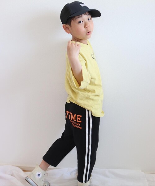 SHOO・LA・RUE（シューラルー）の「◆【100-130cm】スラブ天竺ステッチ刺繍ワイド袖Tシャツ（Tシャツ/カットソー・キッズ・ライトグリーン/レモンイエロー・10/11/12/13）」の15枚目の写真