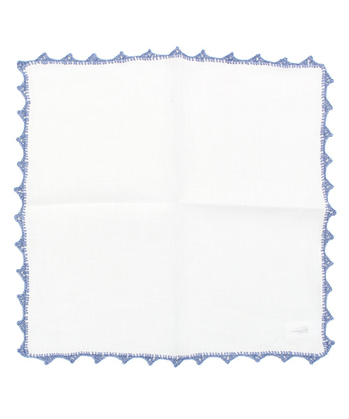 BEAMS F（ビームスエフ）の「MUNGAI / パイピングチーフ（バンダナ/スカーフ・メンズ・ホワイト/ベージュ/ロイヤルブルー/ブルー系その他/ネイビー/その他1/その他2・ONE SIZE）」の4枚目の写真