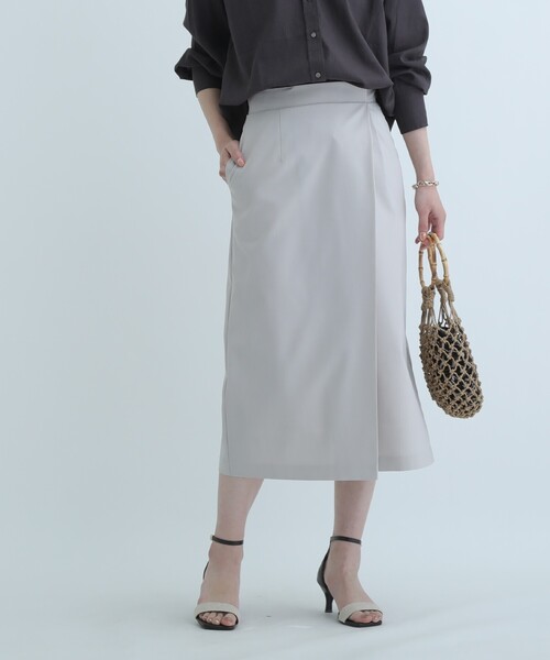 OPAQUE.CLIP（オペークドットクリップ）の「◆バンブーハンドルマクラメ巾着バッグ（ハンドバッグ・レディース・ベージュ/ダークブラウン系・00）」の13枚目の写真