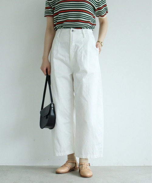 bulle de savon（ビュルデサボン）の「チノ　ポワンパンツ（チノパンツ・レディース・ベージュ/ホワイト/ブラック・FREE）」の19枚目の写真