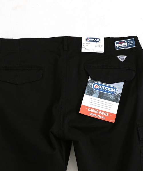 OUTDOOR PRODUCTS(アウトドアプロダクツ)の「OUTDOOR PRODUCTS/アウトドアプロダクツ ストレッチ スリムストレート チノカーゴパンツ チノパンツ(チノパンツ・メンズ・カーキ/ベージュ/ブラック・88/82/85/91/79)」の6枚目の写真
