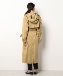 TELA テラ スプリングコート TELA（テラ）の「TELA テラ フーディートレンチコート BAOBAB