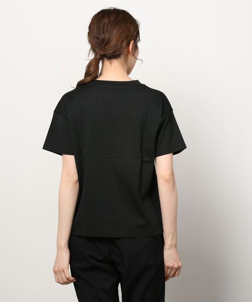 EACH.(イーチ)の「EACH サークルプリントTシャツ(Tシャツ/カットソー・レディース・ブラック/ホワイト/パープル/グリーン・FREE)」の6枚目の写真