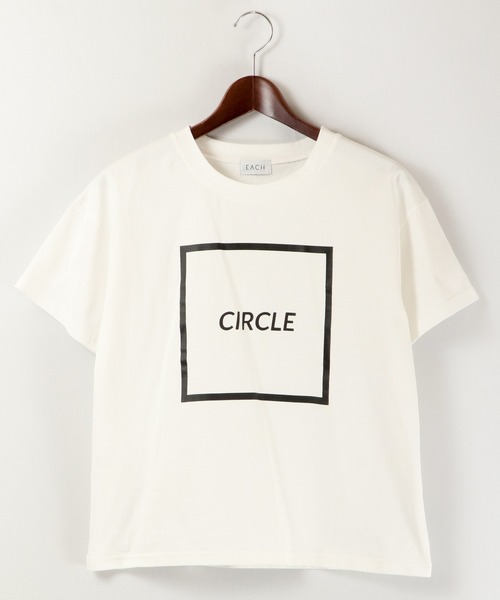 EACH.(イーチ)の「EACH サークルプリントTシャツ(Tシャツ/カットソー・レディース・ブラック/ホワイト/パープル/グリーン・FREE)」の19枚目の写真