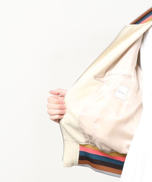 Paul Smith（ポールスミス）の「"Sunflower" リネンブルゾン / 123103 284XP（ブルゾン・メンズ・オフホワイト/テラコッタ・MEDIUM/LARGE）」の5枚目の写真