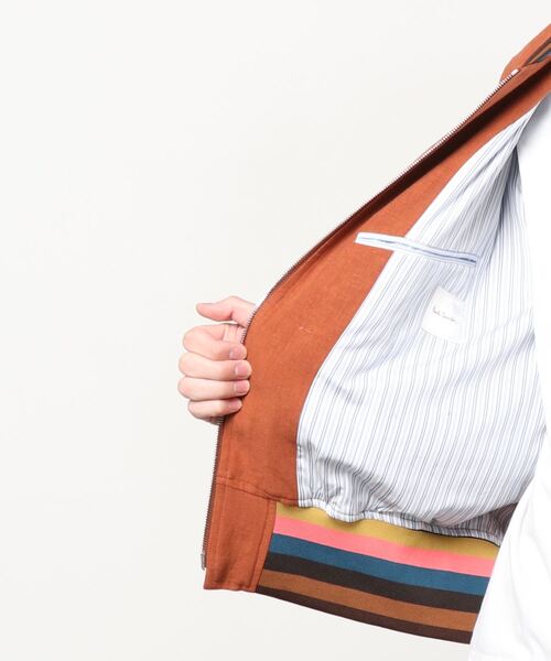 ポールスミス　メルトンウールブルゾン　オレンジカラー PS Paul Smith ピーエス ポールスミス ステンカラーコート 292116