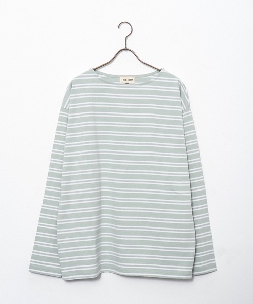 Revo.（レボ）の「【THE HITSS】バスクボーダー ボートネック ロングスリーブTシャツ（Tシャツ/カットソー・メンズ・ベージュ/ホワイト/ブラック/ミント・M/L）」の4枚目の写真