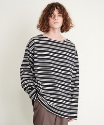 Revo. | 【THE HITSS】バスクボーダー ボートネック ロングスリーブTシャツ(Tシャツ/カットソー)