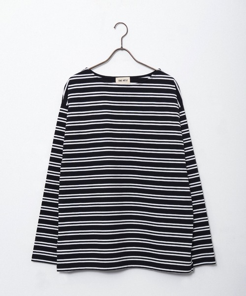 Revo.（レボ）の「【THE HITSS】バスクボーダー ボートネック ロングスリーブTシャツ（Tシャツ/カットソー・メンズ・ベージュ/ホワイト/ブラック/ミント・M/L）」の8枚目の写真