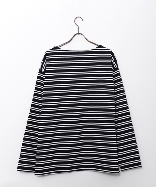 Revo.（レボ）の「【THE HITSS】バスクボーダー ボートネック ロングスリーブTシャツ（Tシャツ/カットソー・メンズ・ベージュ/ホワイト/ブラック/ミント・M/L）」の10枚目の写真