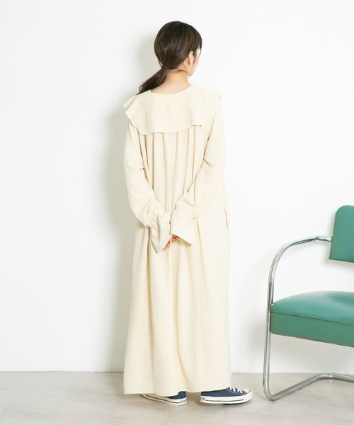 セール】『WEB/一部店舗限定』フロントフリルワンピース