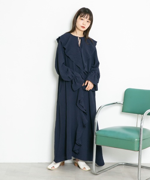 誠実 セール】『WEB/一部店舗限定』フロントフリルワンピース ワンピース