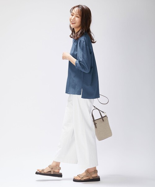 J.PRESS Ladies（J.プレス レディス）の「【洗える】アセVISプチストライプ ブラウス（シャツ/ブラウス・レディース・ブラック系1/ネイビー系1/ダルブルー系1・XS）」の15枚目の写真