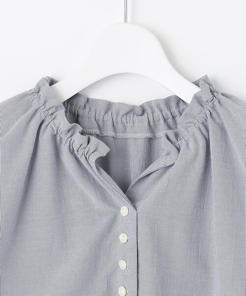 J.PRESS Ladies（J.プレス レディス）の「【洗える】アセVISプチストライプ ブラウス（シャツ/ブラウス・レディース・ブラック系1/ネイビー系1/ダルブルー系1・XS）」の14枚目の写真