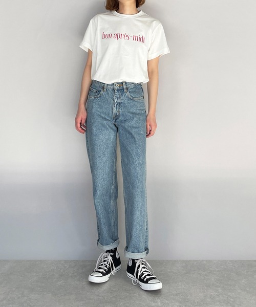 PICCIN（ピッチン）の「プリントロゴTシャツ（Tシャツ/カットソー・レディース・ネイビー/オフホワイト/ライトグリーン/グレイッシュベージュ・M）」の22枚目の写真