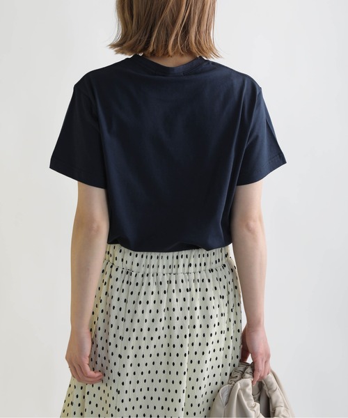 PICCIN（ピッチン）の「プリントロゴTシャツ（Tシャツ/カットソー・レディース・ネイビー/オフホワイト/ライトグリーン/グレイッシュベージュ・M）」の7枚目の写真