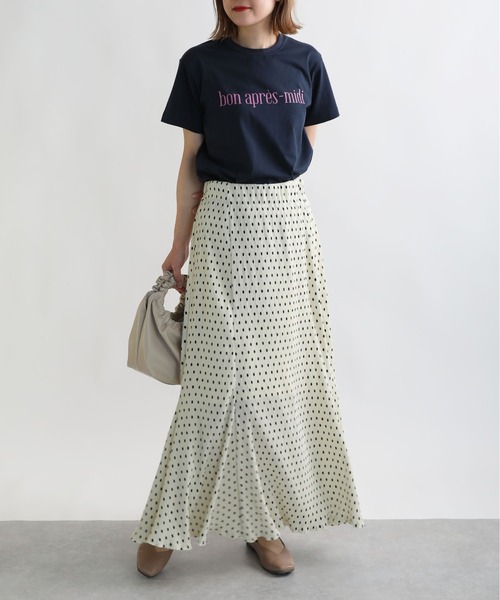 PICCIN（ピッチン）の「プリントロゴTシャツ（Tシャツ/カットソー・レディース・ネイビー/オフホワイト/ライトグリーン/グレイッシュベージュ・M）」の13枚目の写真