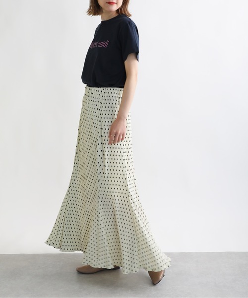 PICCIN（ピッチン）の「プリントロゴTシャツ（Tシャツ/カットソー・レディース・ネイビー/オフホワイト/ライトグリーン/グレイッシュベージュ・M）」の10枚目の写真