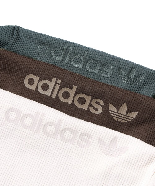 adidas(アディダス)の「adidas/アディダス ORI WAFFLE TEE ワッフルTシャツ(Tシャツ/カットソー・メンズ・ブラウン/アイボリー/チャコール・M/L/O)」の20枚目の写真
