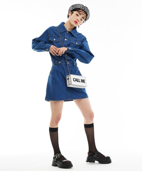 Narcissus（ナルシス）の「【Narcissus WEBSTORE 限定商品】デニムミニワンピース（ワンピース・レディース・その他・FREE）」の2枚目の写真