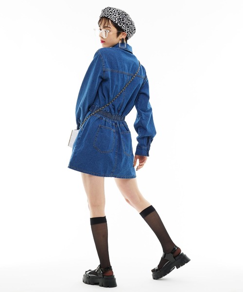 Narcissus（ナルシス）の「【Narcissus WEBSTORE 限定商品】デニムミニワンピース（ワンピース・レディース・その他・FREE）」の3枚目の写真