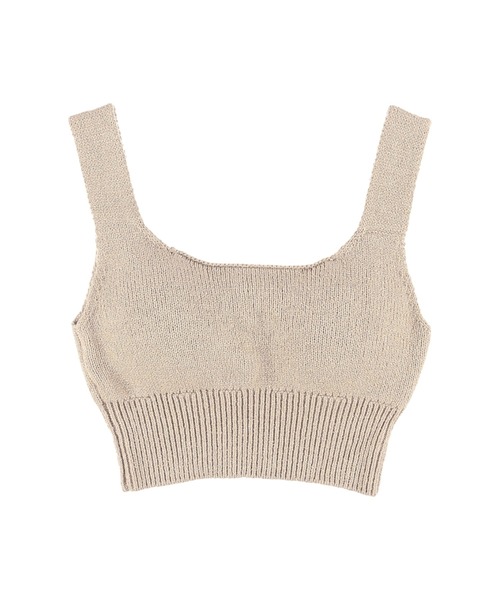 ALEXIA STAM（アリシアスタン）の「Padded Knit Tank Top/パデットニットタンクトップ（Tシャツ/カットソー・レディース・ホワイト/ベージュ/チャコールグレー・S/M）」の22枚目の写真