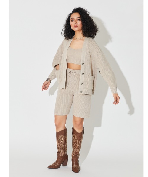 ALEXIA STAM（アリシアスタン）の「Padded Knit Tank Top/パデットニットタンクトップ（Tシャツ/カットソー・レディース・ホワイト/ベージュ/チャコールグレー・S/M）」の11枚目の写真