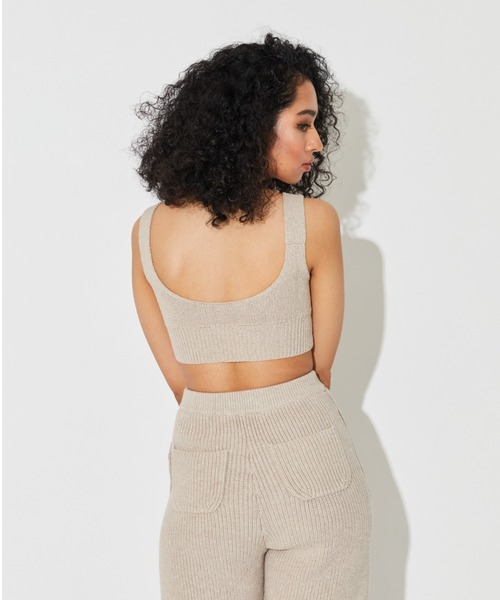 ALEXIA STAM（アリシアスタン）の「Padded Knit Tank Top/パデットニットタンクトップ（Tシャツ/カットソー・レディース・ホワイト/ベージュ/チャコールグレー・S/M）」の13枚目の写真