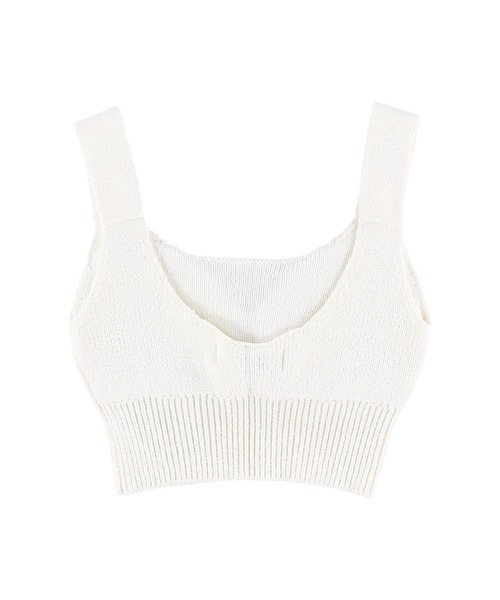 ALEXIA STAM（アリシアスタン）の「Padded Knit Tank Top/パデットニットタンクトップ（Tシャツ/カットソー・レディース・ホワイト/ベージュ/チャコールグレー・S/M）」の15枚目の写真