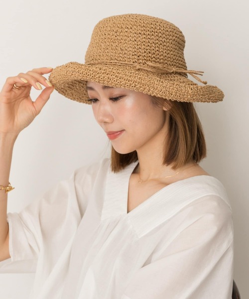 RODE SKO(ロデスコ)の「ナチュラルハット(ハット・レディース・ブラウン/ナチュラル・FREE)」の2枚目の写真