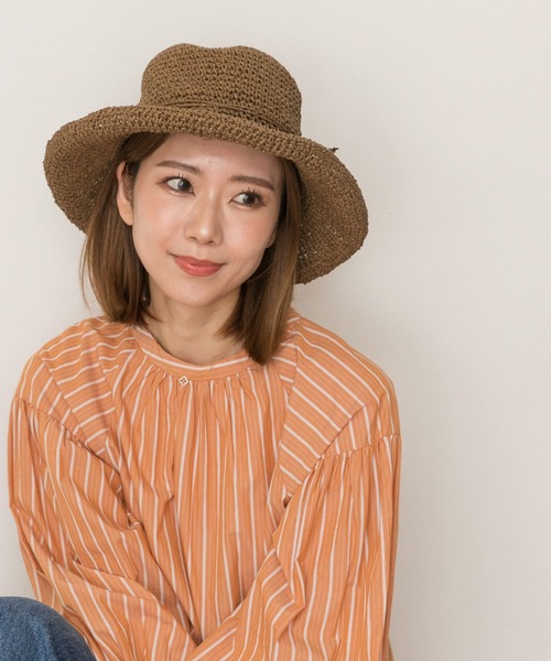 RODE SKO(ロデスコ)の「ナチュラルハット(ハット・レディース・ブラウン/ナチュラル・FREE)」の1枚目の写真