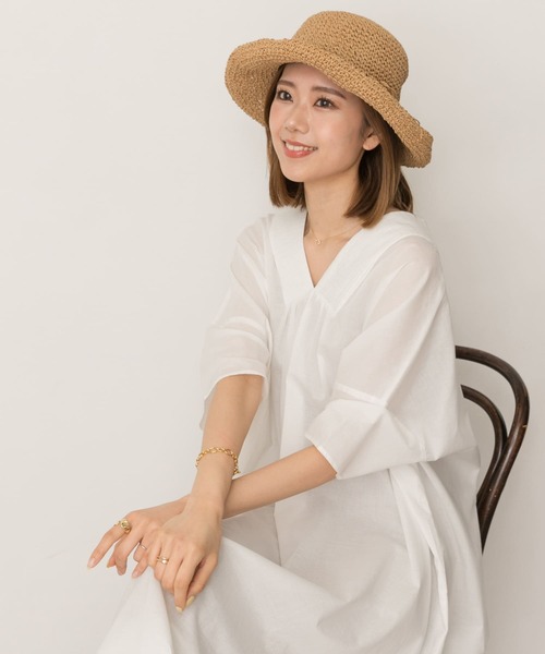 RODE SKO(ロデスコ)の「ナチュラルハット(ハット・レディース・ブラウン/ナチュラル・FREE)」の3枚目の写真