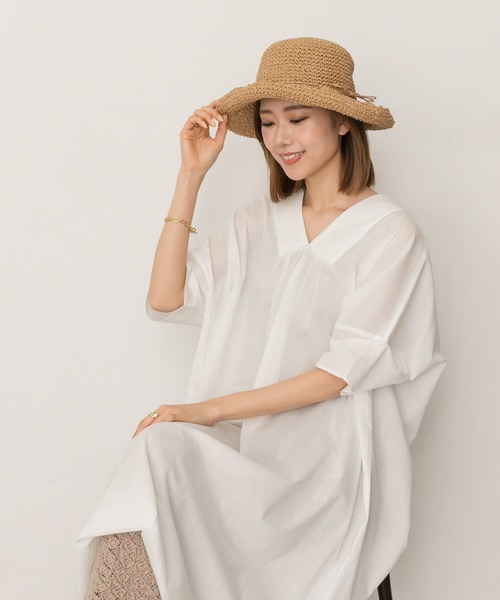 RODE SKO(ロデスコ)の「ナチュラルハット(ハット・レディース・ブラウン/ナチュラル・FREE)」の4枚目の写真