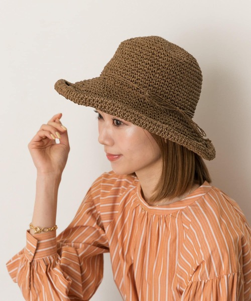RODE SKO(ロデスコ)の「ナチュラルハット(ハット・レディース・ブラウン/ナチュラル・FREE)」の5枚目の写真