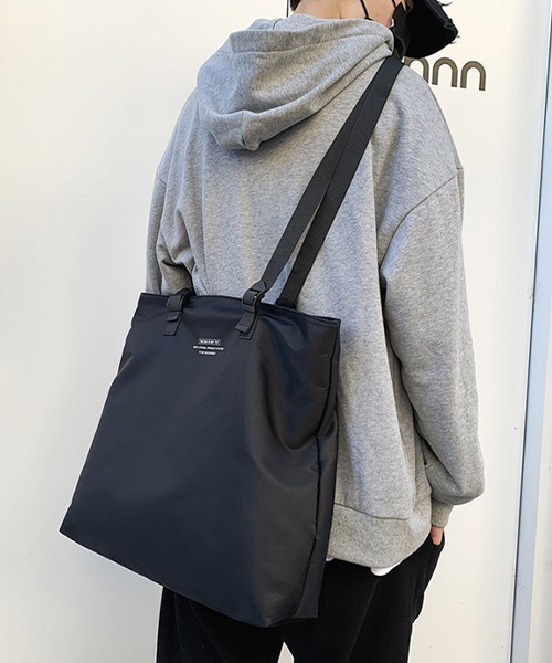 c.u.l（シーユーエル）の「【c.u.l】ユニセックス ナイロンビックトートバック cula373（トートバッグ・レディース・カーキ/ブラック・FREE）」の7枚目の写真