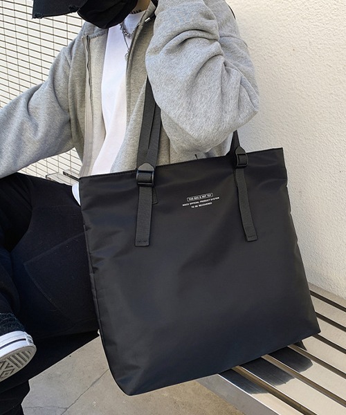 c.u.l（シーユーエル）の「【c.u.l】ユニセックス ナイロンビックトートバック cula373（トートバッグ・レディース・カーキ/ブラック・FREE）」の8枚目の写真