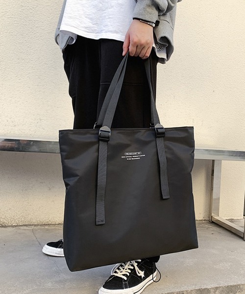 c.u.l（シーユーエル）の「【c.u.l】ユニセックス ナイロンビックトートバック cula373（トートバッグ・レディース・カーキ/ブラック・FREE）」の9枚目の写真