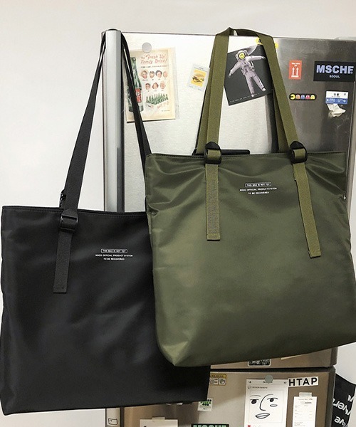 c.u.l（シーユーエル）の「【c.u.l】ユニセックス ナイロンビックトートバック cula373（トートバッグ・レディース・カーキ/ブラック・FREE）」の16枚目の写真