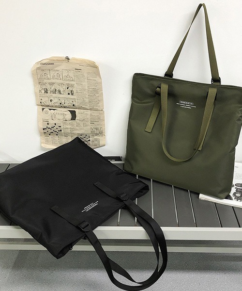 c.u.l（シーユーエル）の「【c.u.l】ユニセックス ナイロンビックトートバック cula373（トートバッグ・レディース・カーキ/ブラック・FREE）」の17枚目の写真