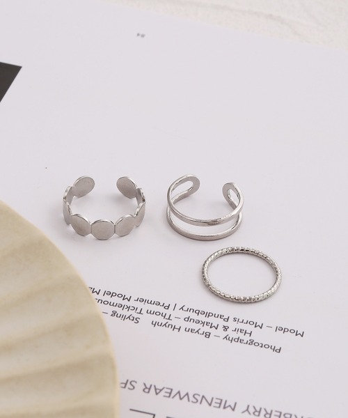 REBALANCE（リバランス）の「Men’s Plating Rings 3点セット（リング・メンズ・A/B/C/D/E/F/G・FREE）」の2枚目の写真