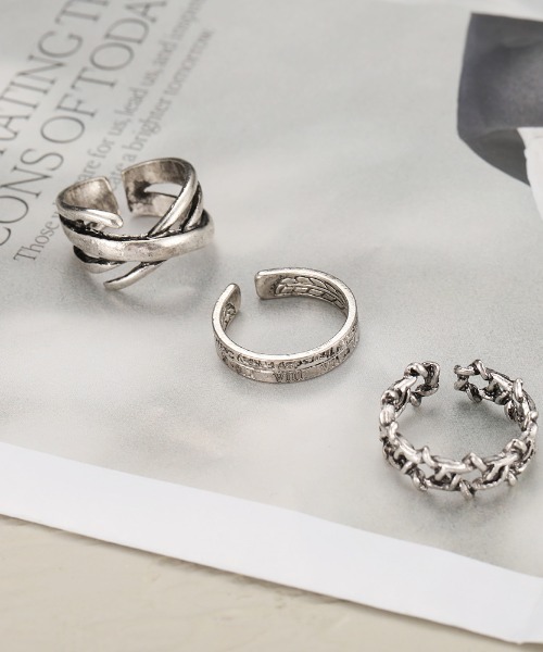 REBALANCE（リバランス）の「Men’s Plating Rings 3点セット（リング・メンズ・A/B/C/D/E/F/G・FREE）」の5枚目の写真