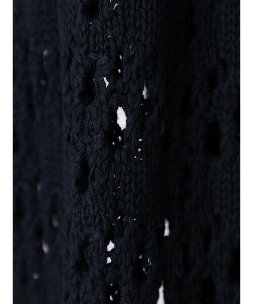 AMERICAN HOLIC（アメリカンホリック）の「透かし編みニュアンスニットカーディガン（カーディガン/ボレロ・レディース・アイボリー/ネイビー・FREE）」の13枚目の写真